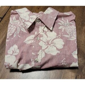 Cooke Street Honolulu‎ Hawaiian Aloha Shirt Size Medium 100% Cotton Hibiscus Vtg